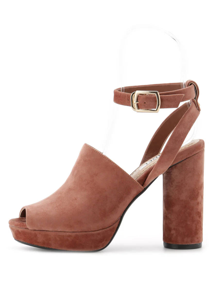 Strapped Circle Heeled Sandals - Image 8