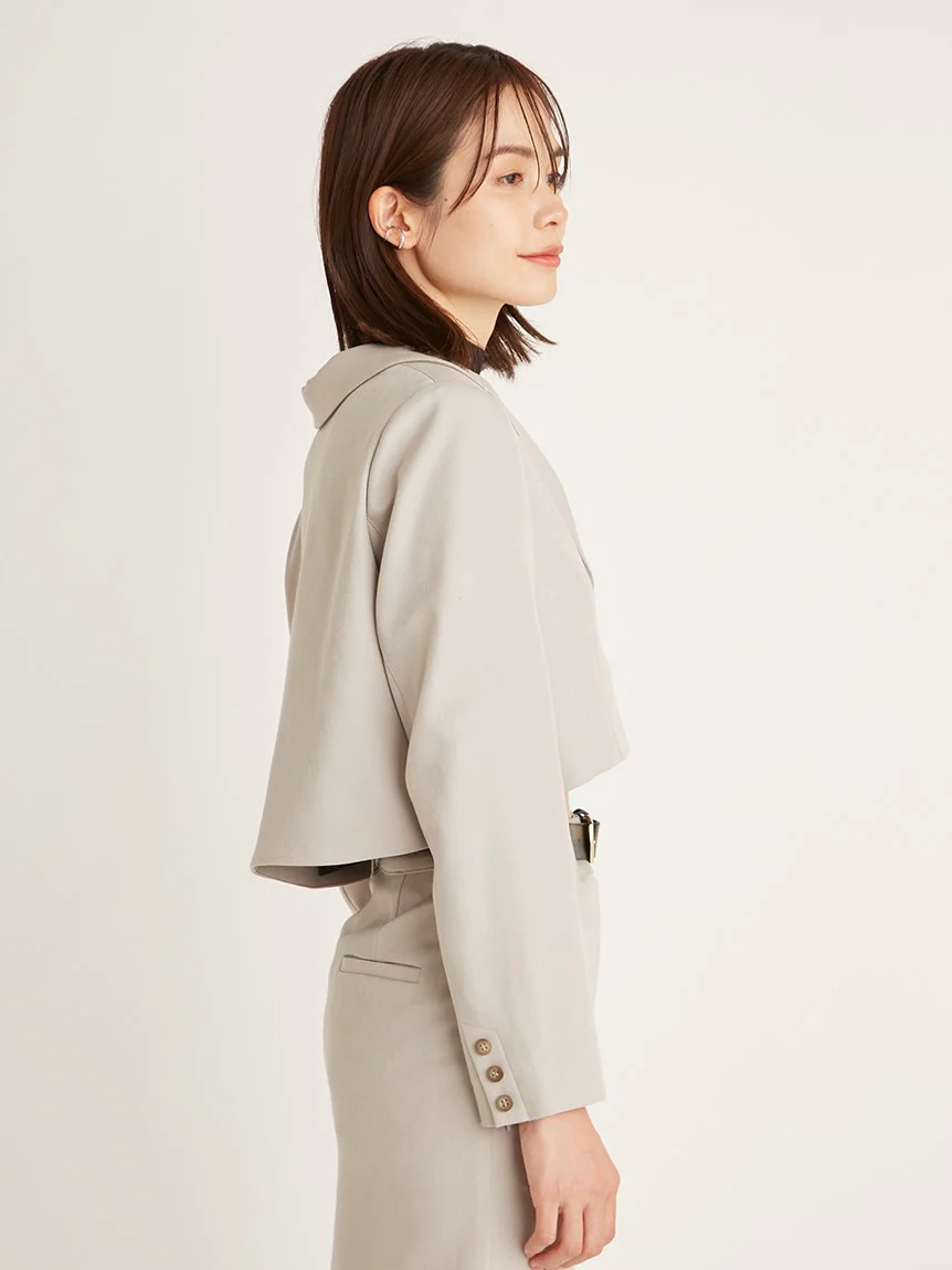 Sustainable Back Flare Short Jacket - Image 10