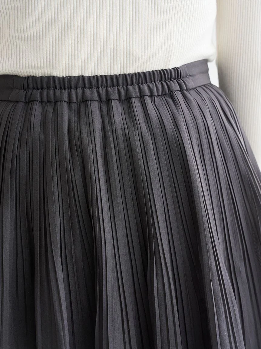 Sustainable Pleated Tiered Long Skirt - Image 17