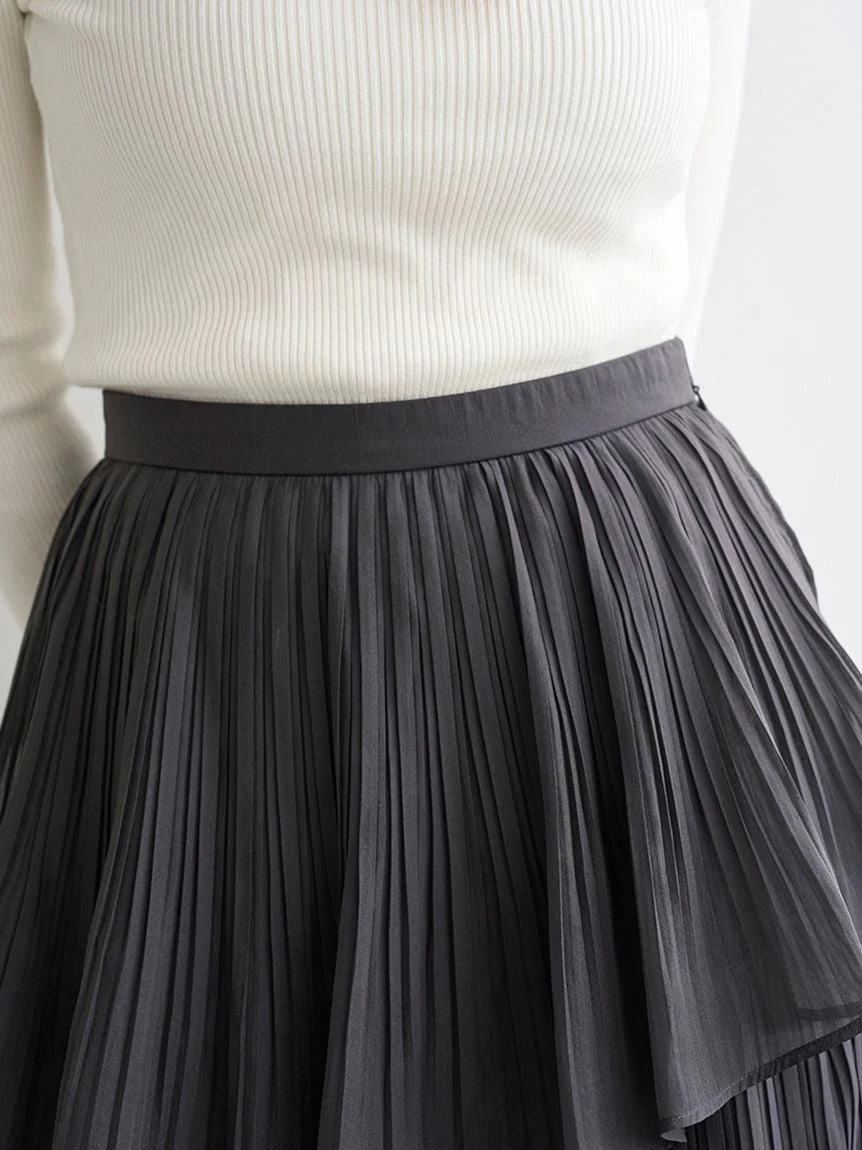 Sustainable Pleated Tiered Long Skirt - Image 21
