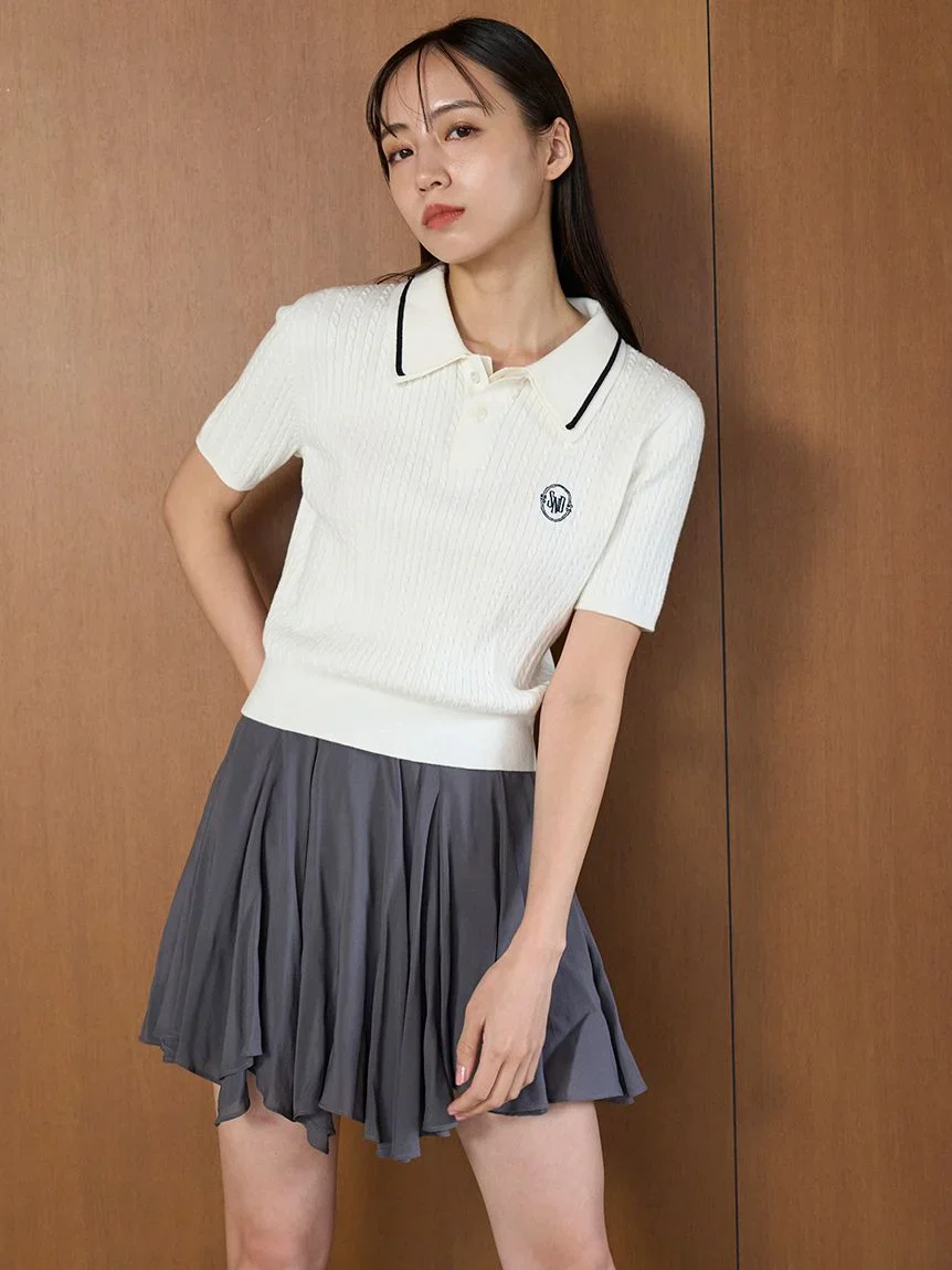 Sustainable Sheer Irregular Hem Skort - Image 11