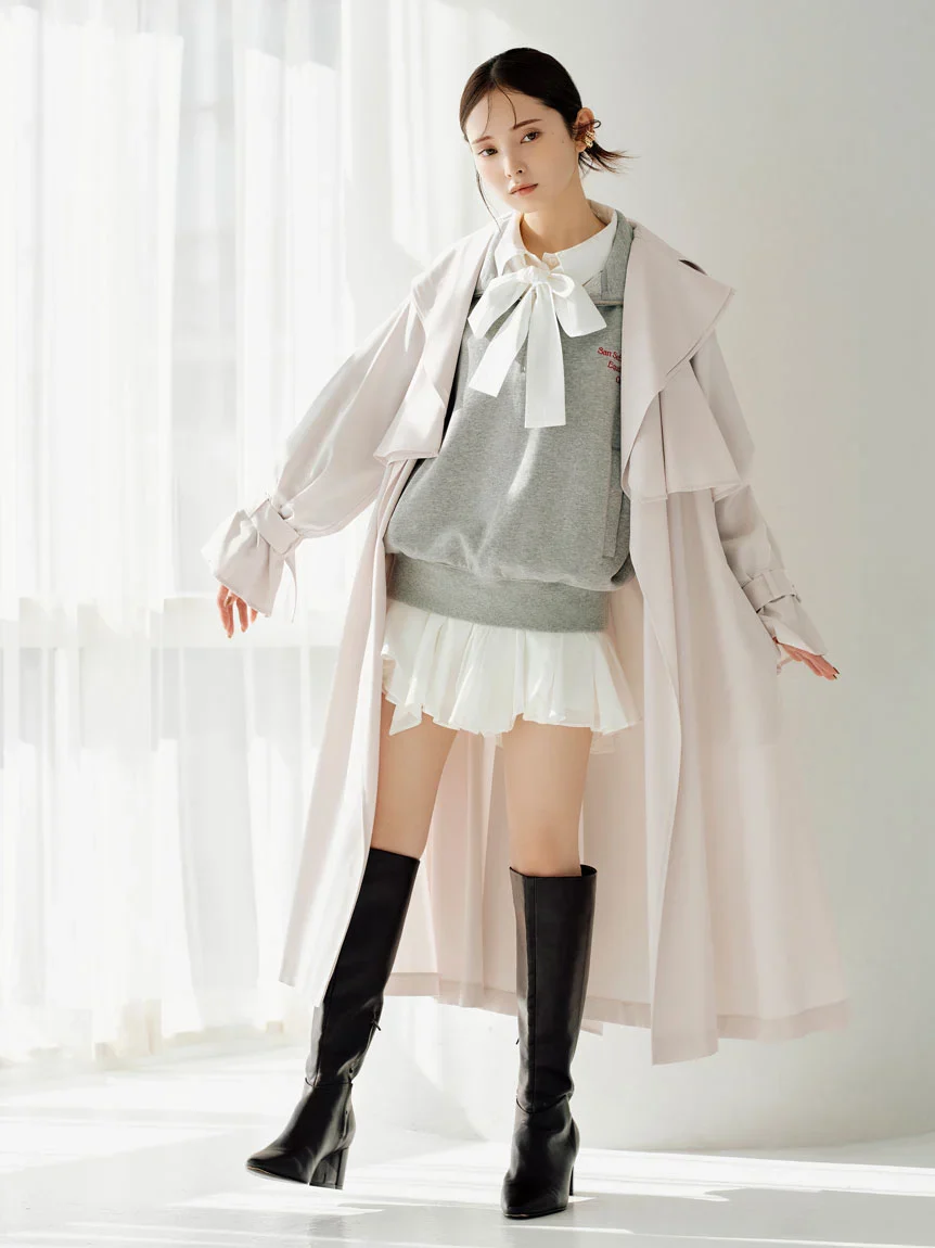Sustainable Sheer Irregular Hem Skort - Image 24
