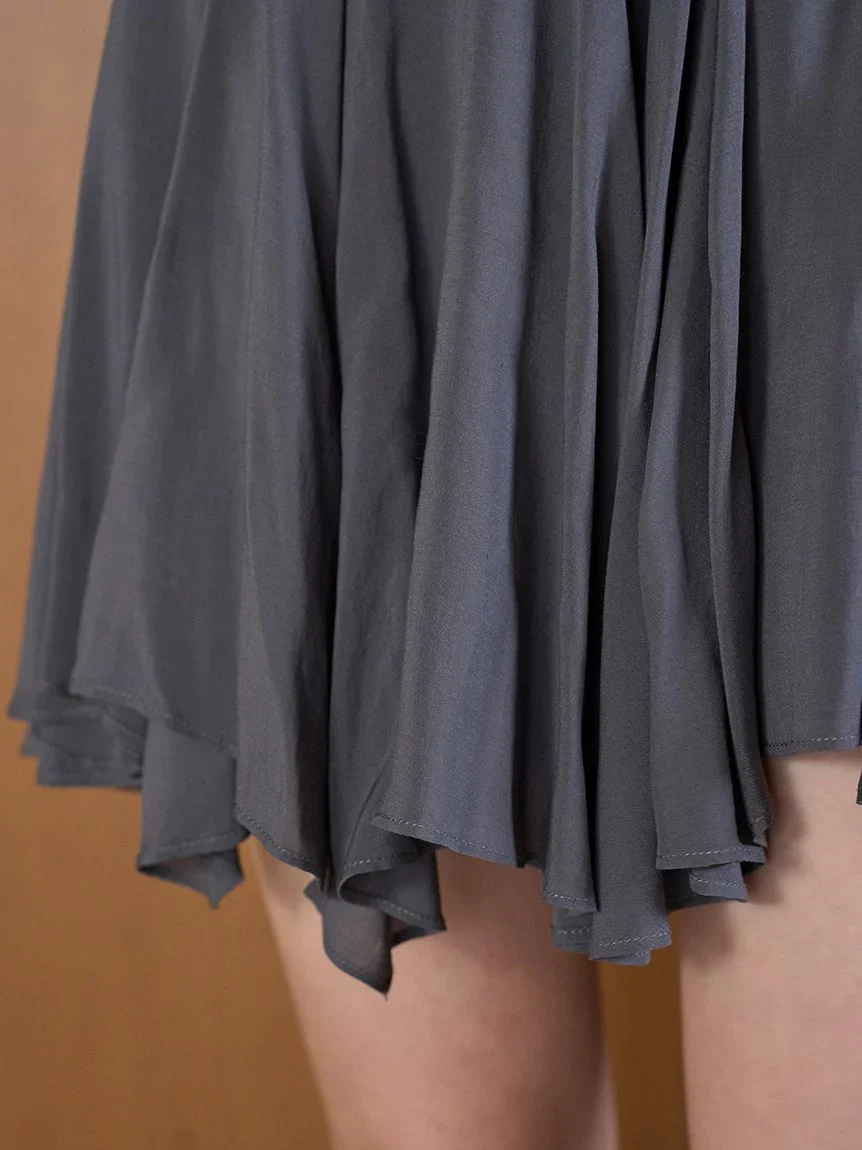 Sustainable Sheer Irregular Hem Skort - Image 5