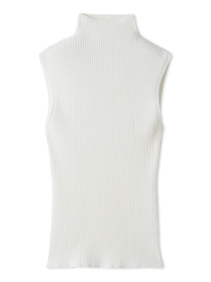 Sustainable Sleeveless Lame Knit Top - Image 3