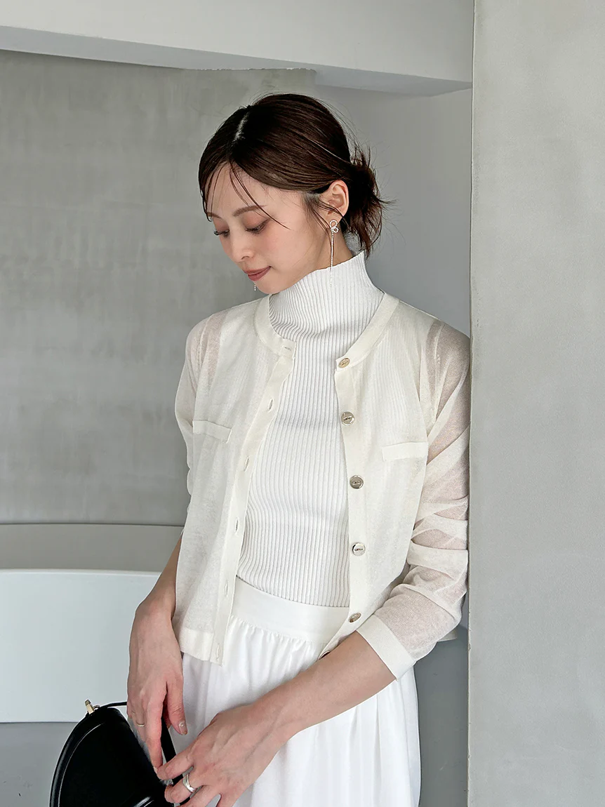 Sustainable Sleeveless Lame Knit Top - Image 4
