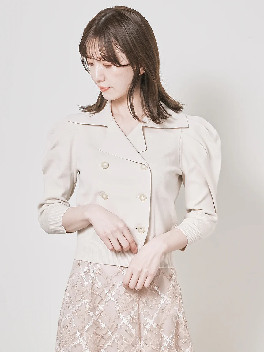 Sustainable Trench Design Knit Crop Top - Image 17