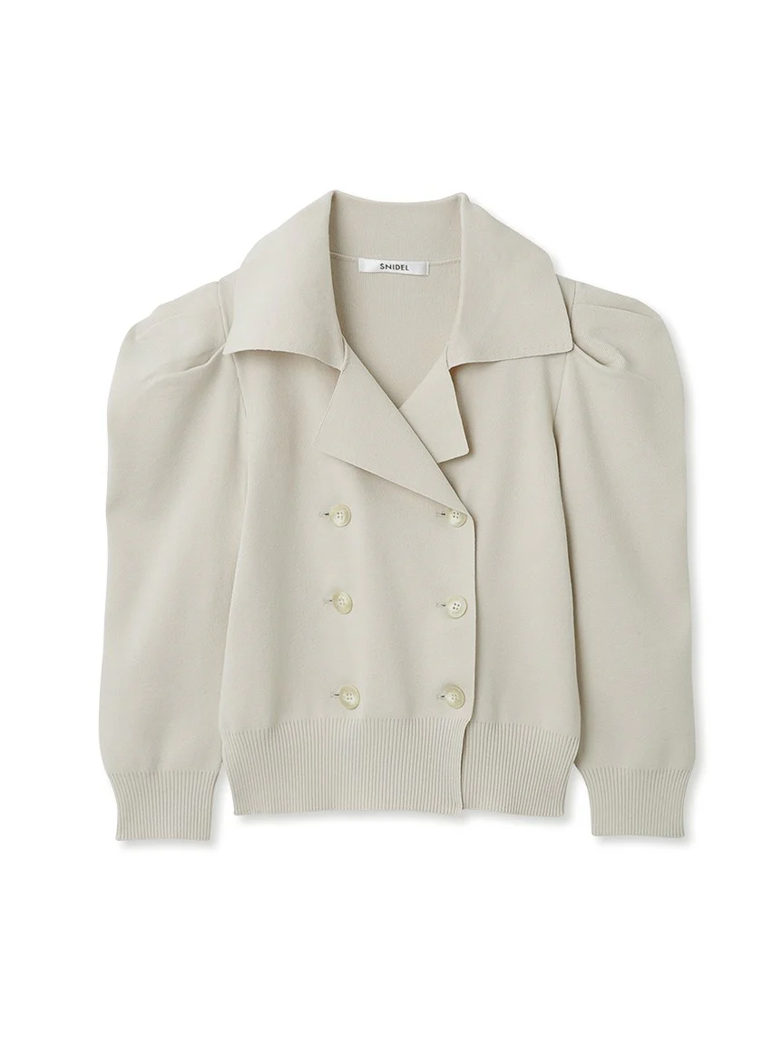 Sustainable Trench Design Knit Crop Top - Image 3
