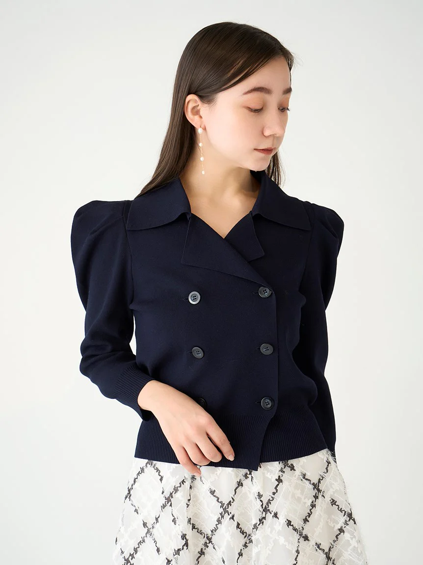Sustainable Trench Design Knit Crop Top - Image 4