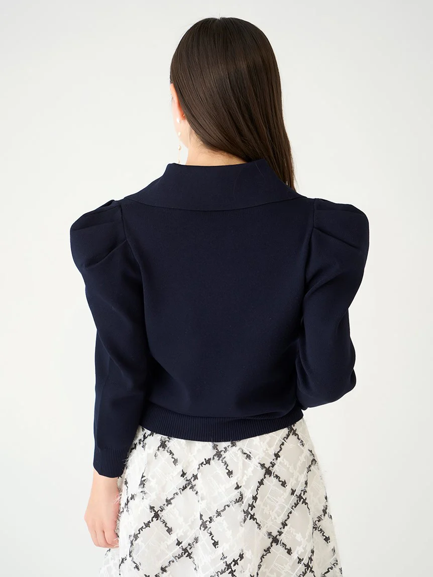Sustainable Trench Design Knit Crop Top - Image 5