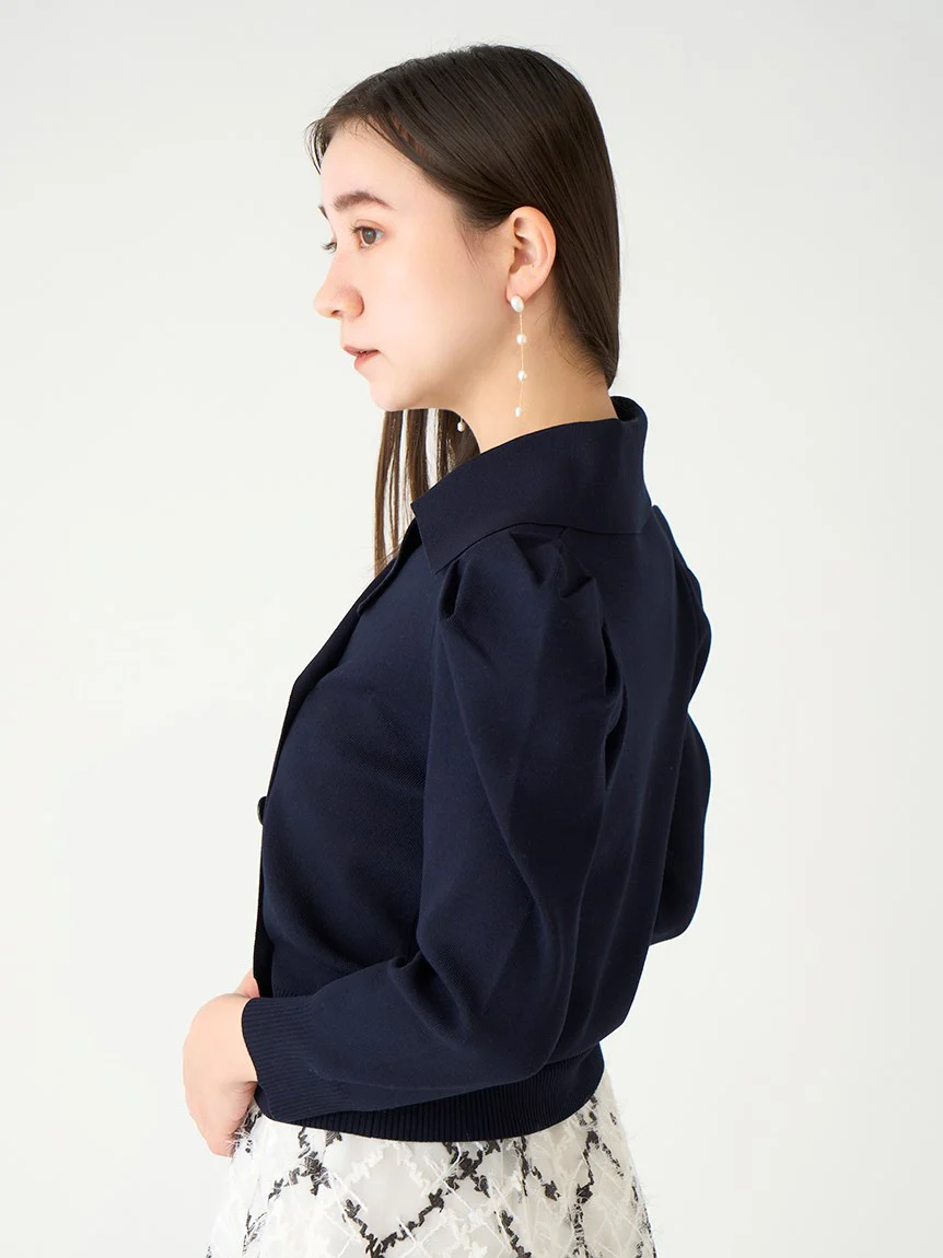 Sustainable Trench Design Knit Crop Top - Image 6