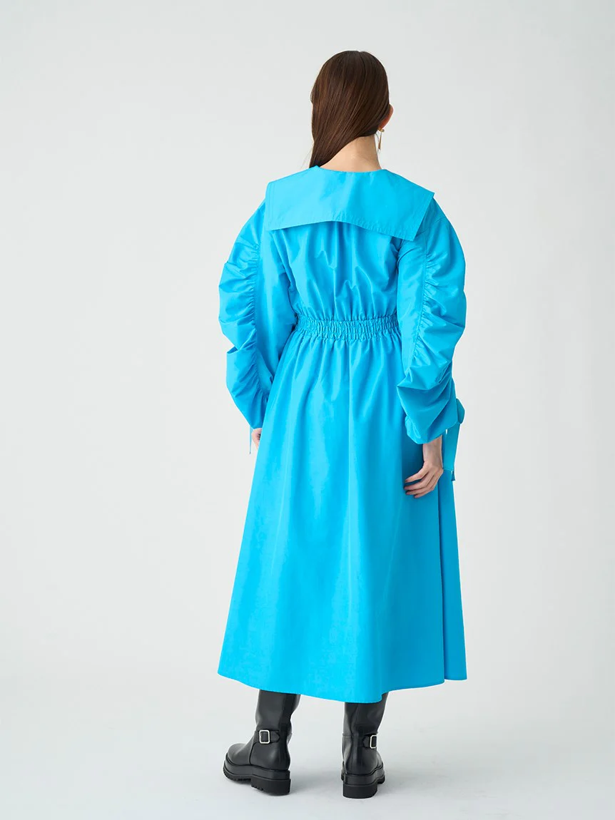 Taffeta Volume Maxi Shirt Dress - Image 6