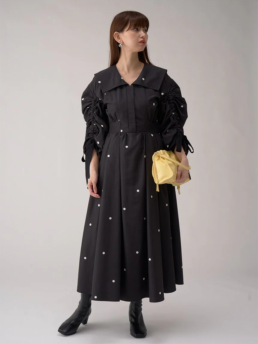 Taffeta Volume Maxi Shirt Dress - Image 8