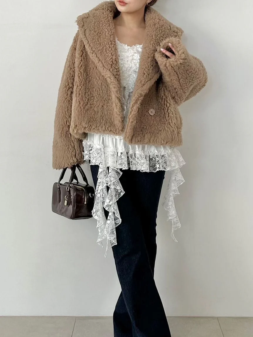 Tiered Frill Cut-and-Sew Pullover - Image 11