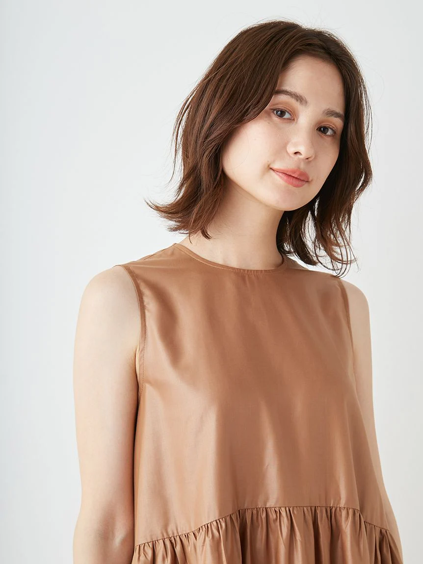Sleeveless Tiered Faux Leather Mini Dress - Image 10