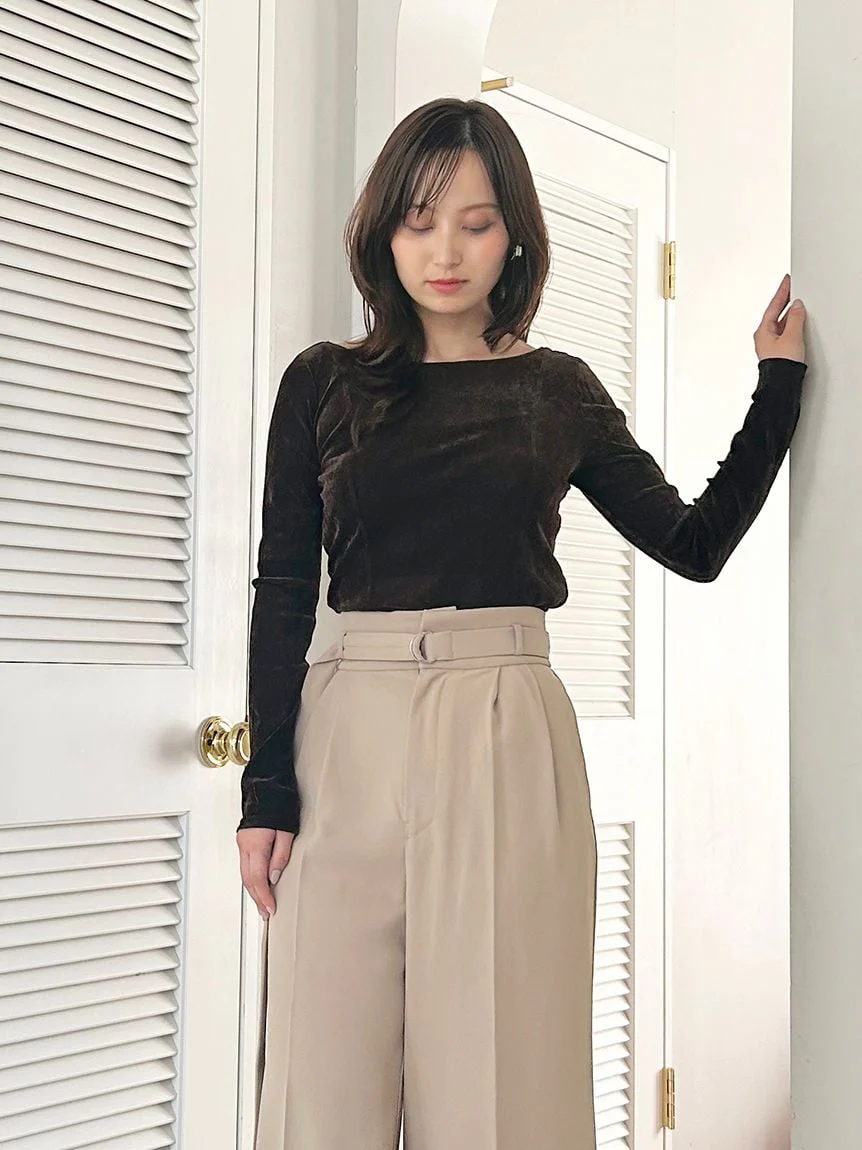 Velour Top with Built-In Bra - Image 12
