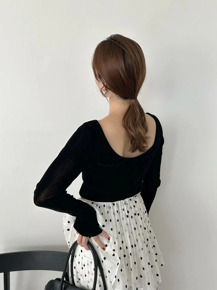 Velour Top with Built-In Bra - Image 16