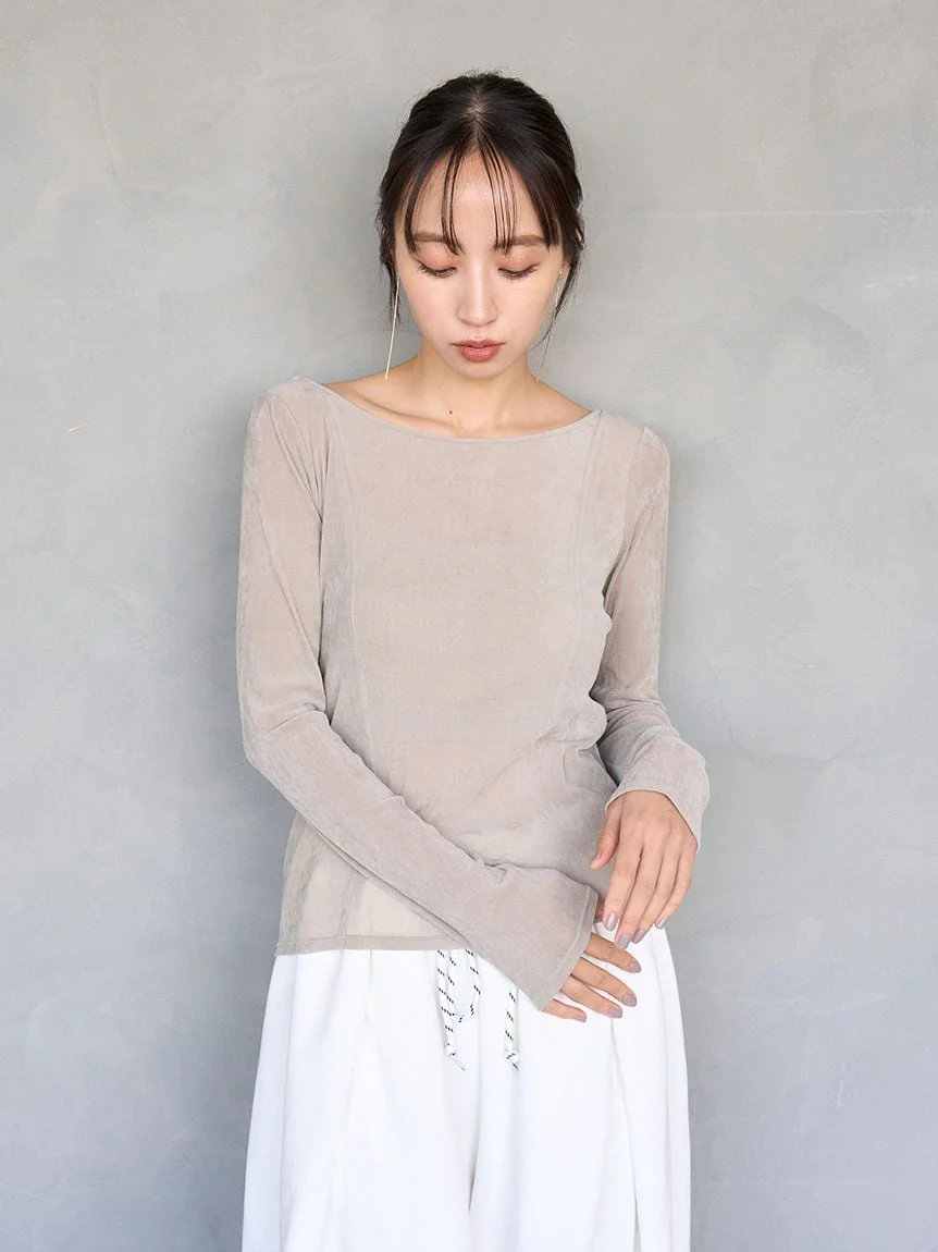 Velour Top with Built-In Bra - Image 19