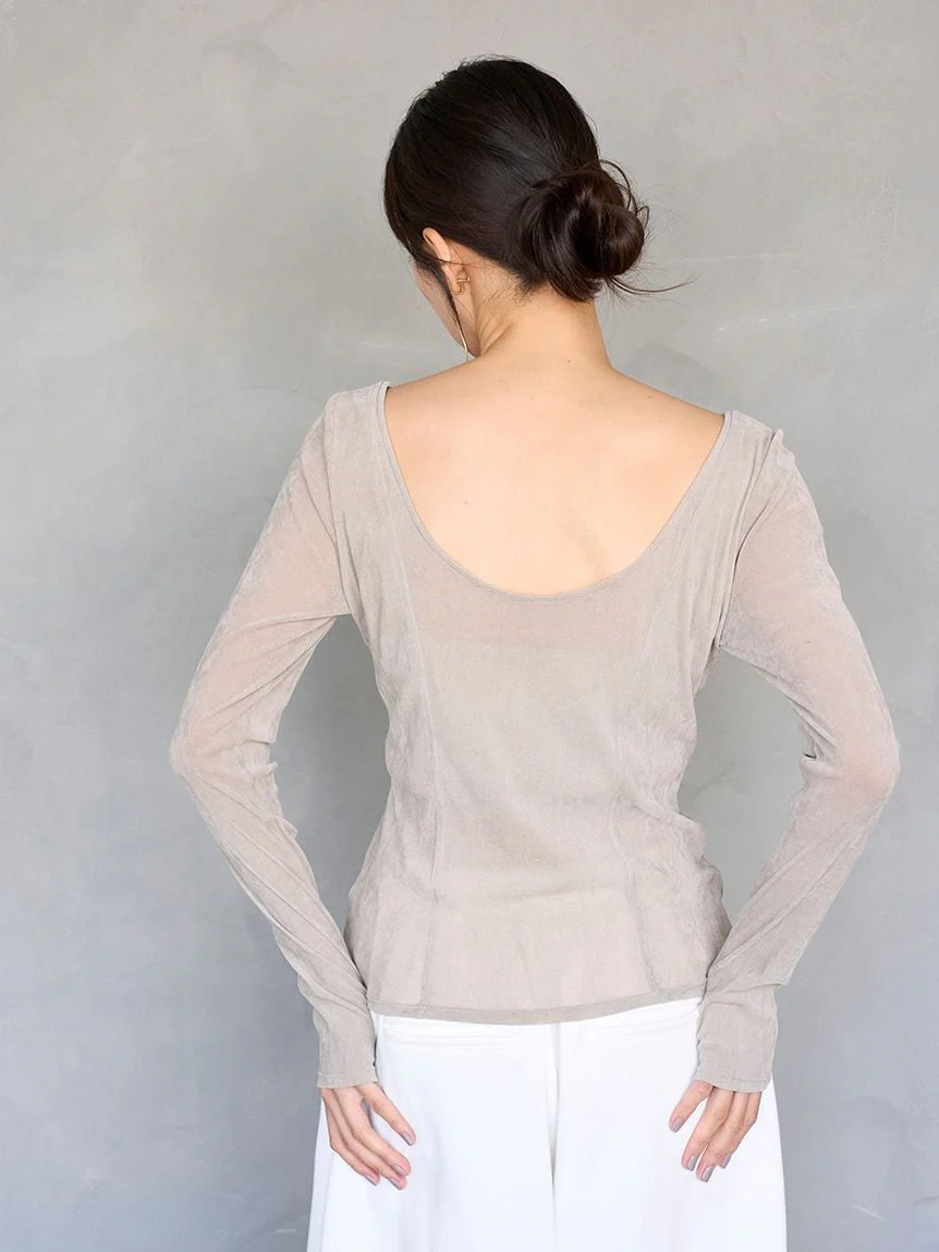 Velour Top with Built-In Bra - Image 20