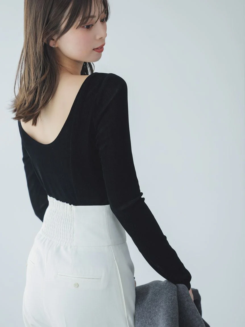 Velour Top with Built-In Bra - Image 4