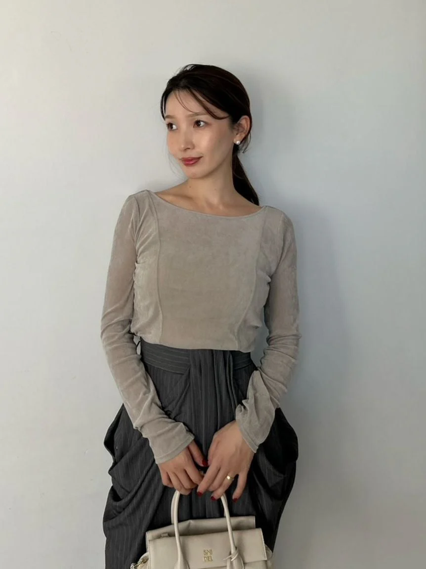 Velour Top with Built-In Bra - Image 5