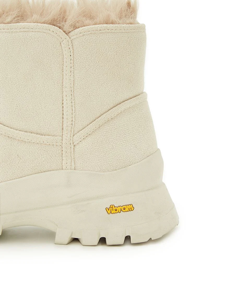 Vibram Collaboration Faux Mouton Boots - Image 10