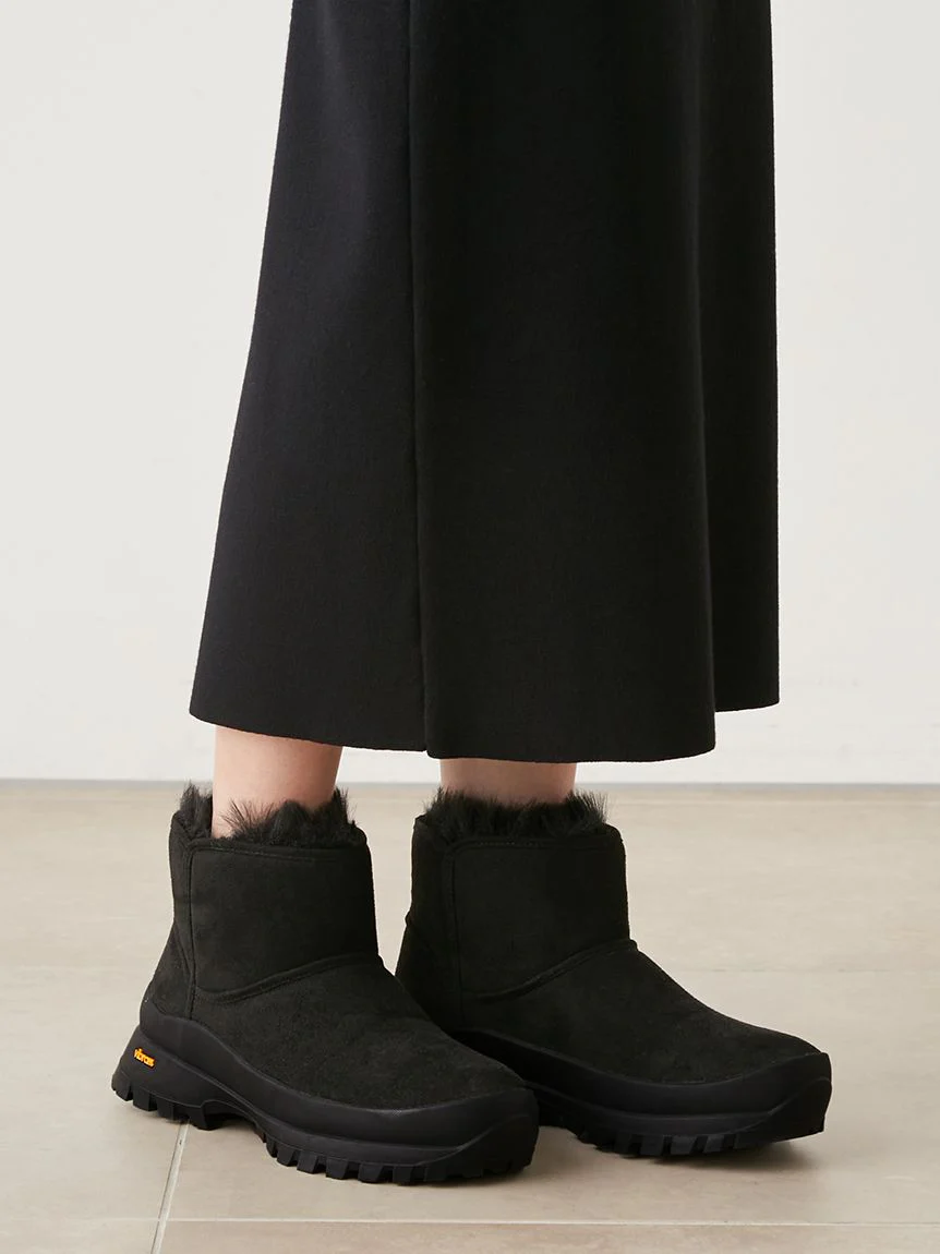 Vibram Collaboration Faux Mouton Boots - Image 4