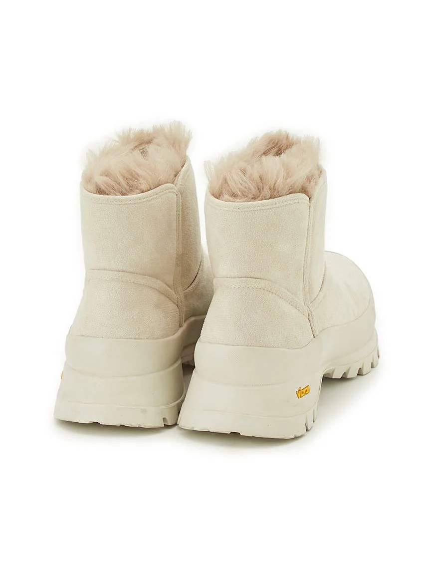 Vibram Collaboration Faux Mouton Boots - Image 5