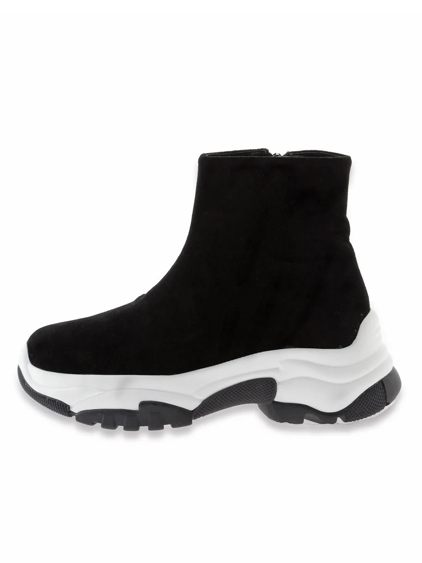 Zip up Sneaker Soles High Top Ankle Boots - Image 11