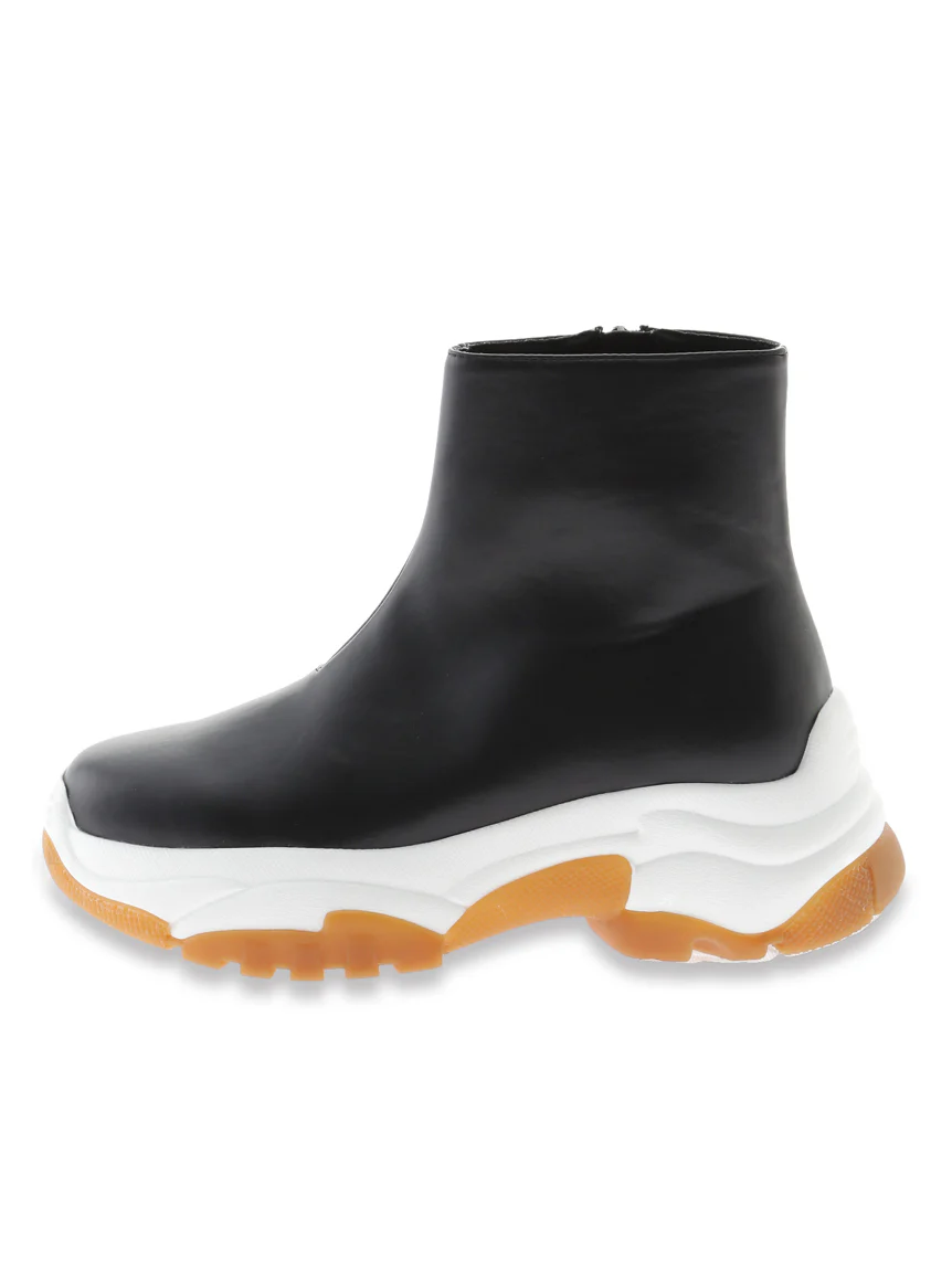 Zip up Sneaker Soles High Top Ankle Boots - Image 12
