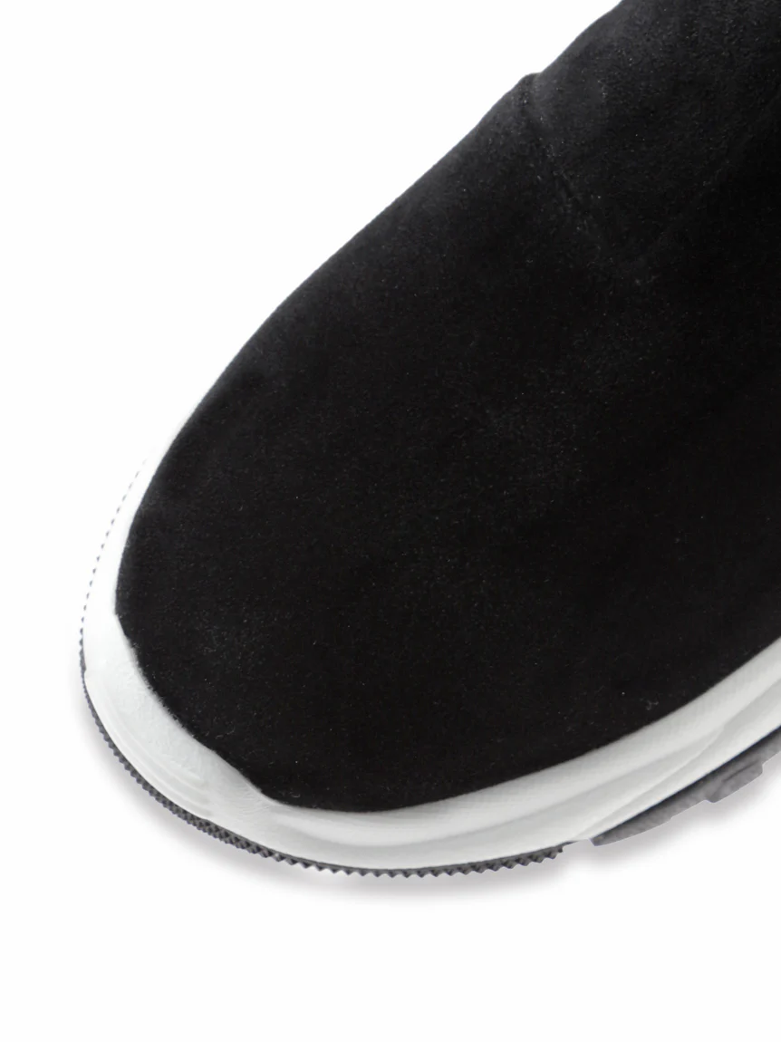Zip up Sneaker Soles High Top Ankle Boots - Image 6
