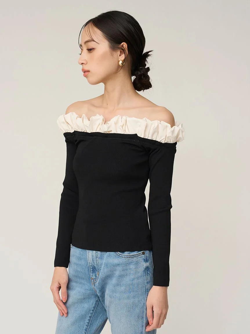 Balloon Frill Knit Pullover - Image 10