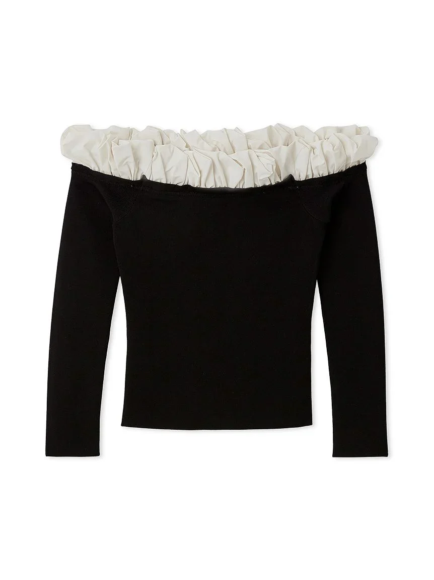 Balloon Frill Knit Pullover - Image 2