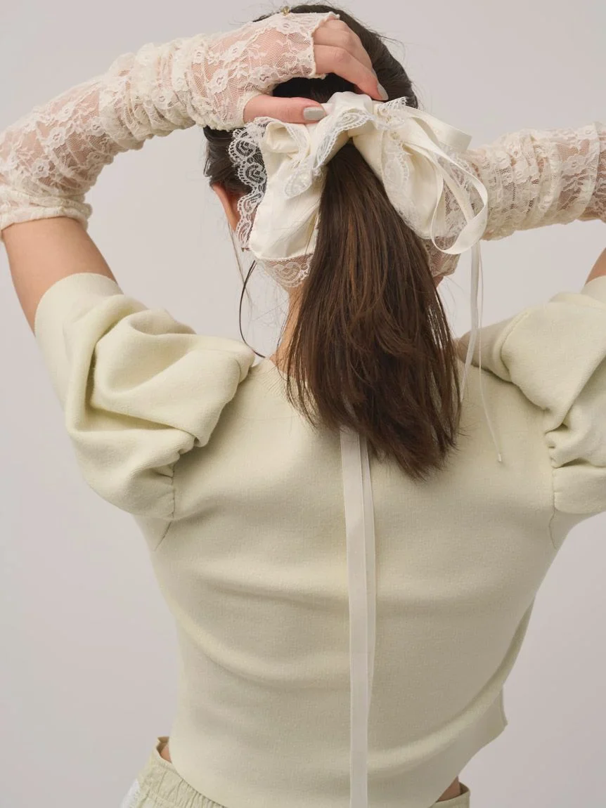 【Chacott】Lace Arm Covers - Image 6
