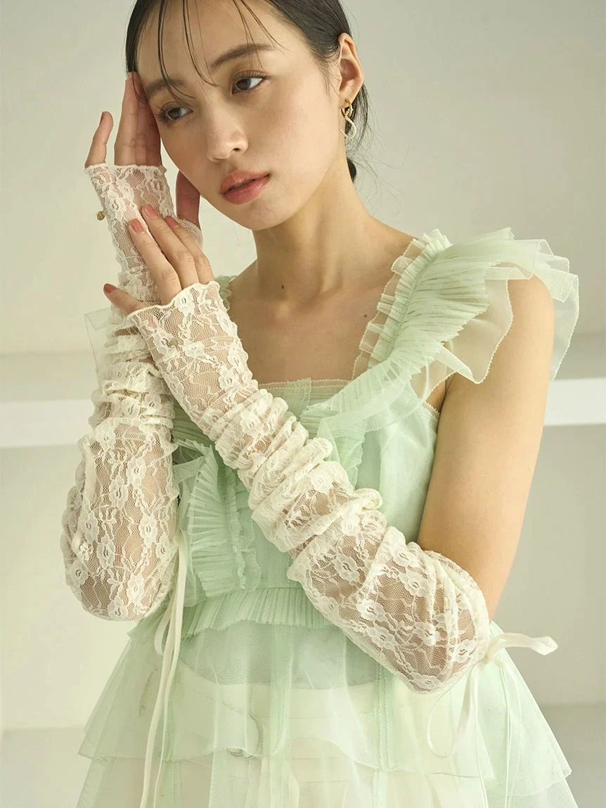 【Chacott】Lace Arm Covers - Image 9