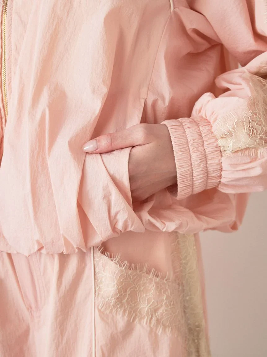 【Chacott】Nylon Lace Blouson - Image 13