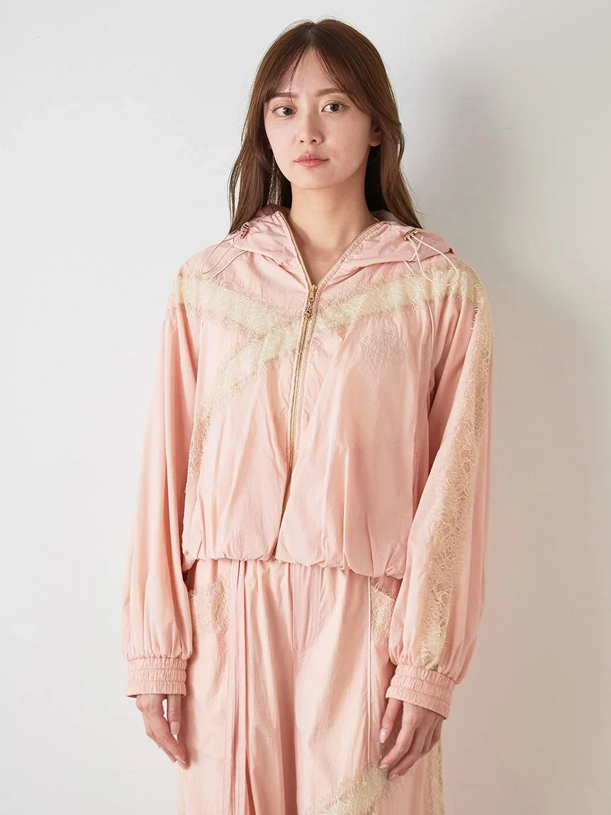 【Chacott】Nylon Lace Blouson - Image 7