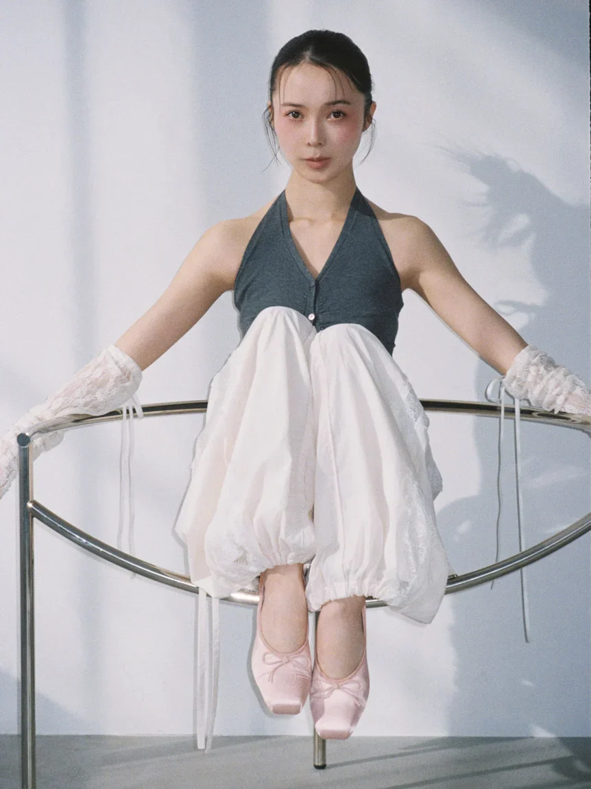 【Chacott】Nylon Lace Pants - Image 8