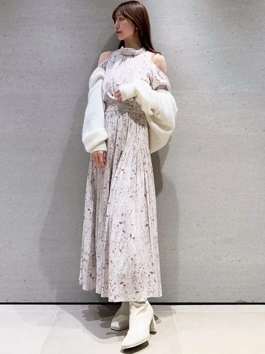 Cold Shoulder Long Dress - Image 29