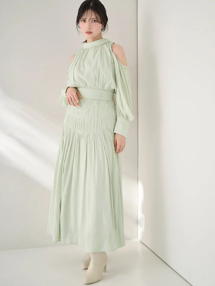 Cold Shoulder Long Dress - Image 5