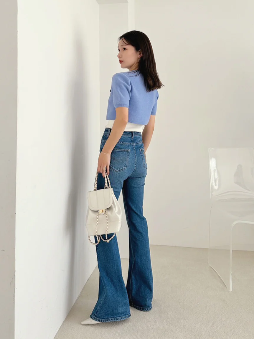 Half-Sleeve Cropped Cardigan - Image 12