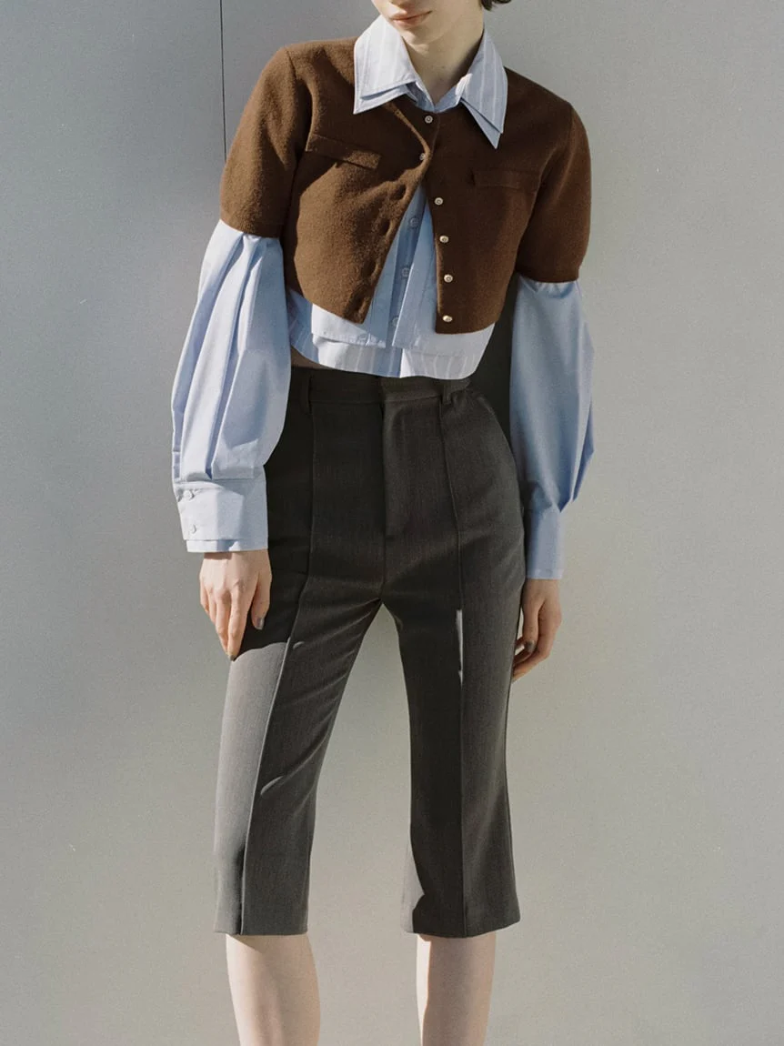 Half-Sleeve Cropped Cardigan - Image 13