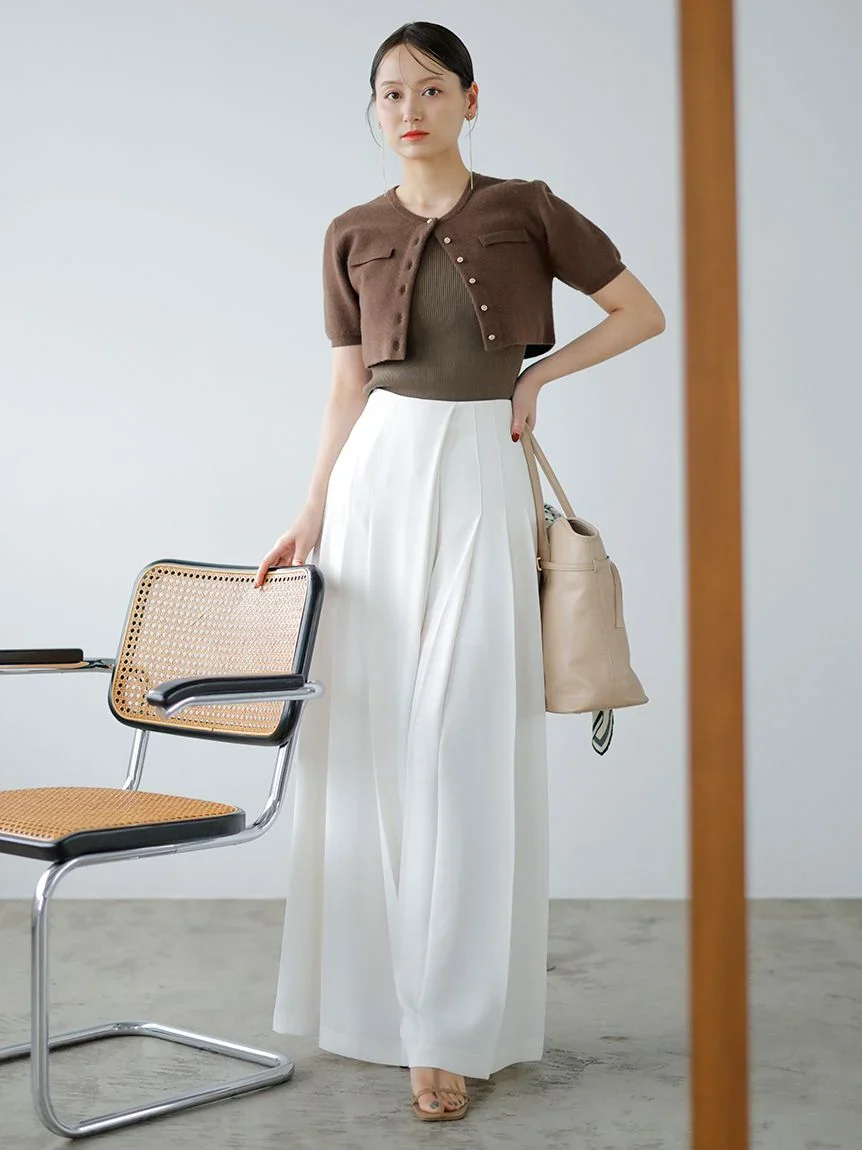 Half-Sleeve Cropped Cardigan - Image 14