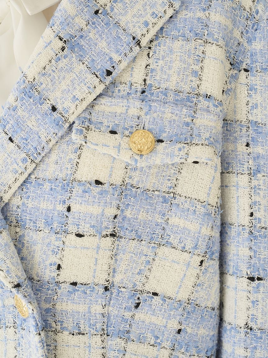 Cropped Tweed Jacket - Image 13