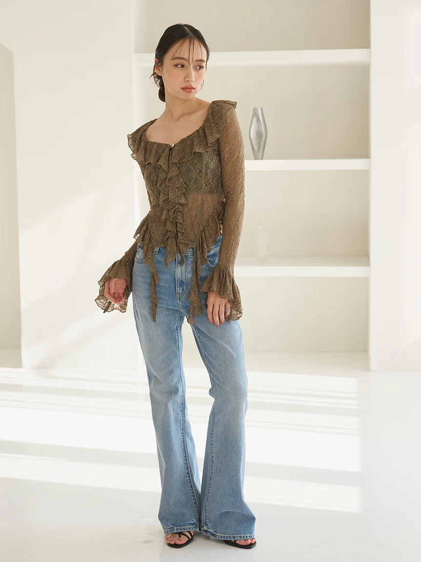Cut Lace Ruffle Pullover - Image 23