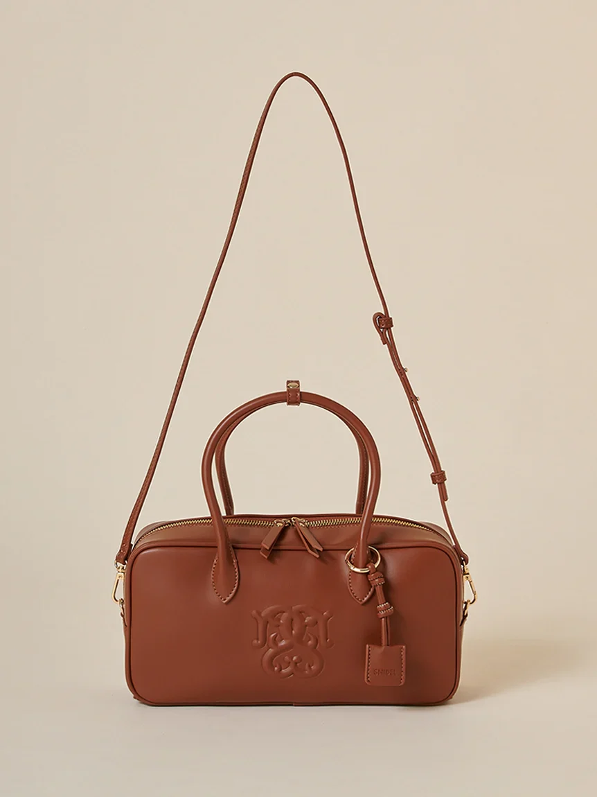 Embossed Logo Boston Bag - Image 13