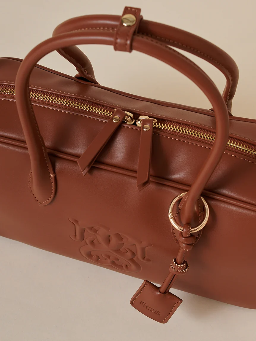 Embossed Logo Boston Bag - Image 15