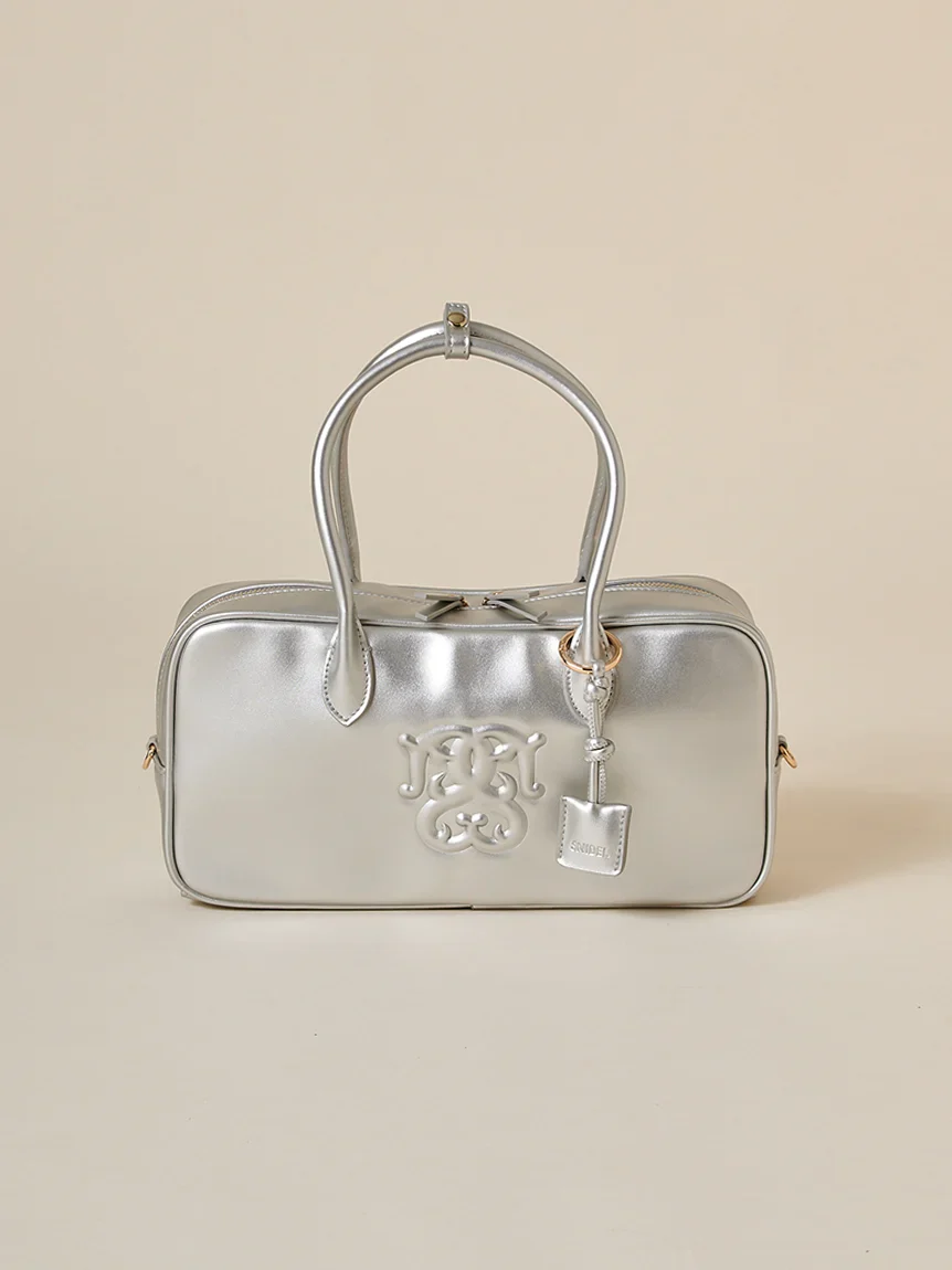 Embossed Logo Boston Bag - Image 7