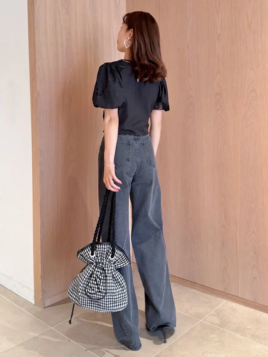 Embroidered Puff Sleeve Blouse - Image 8