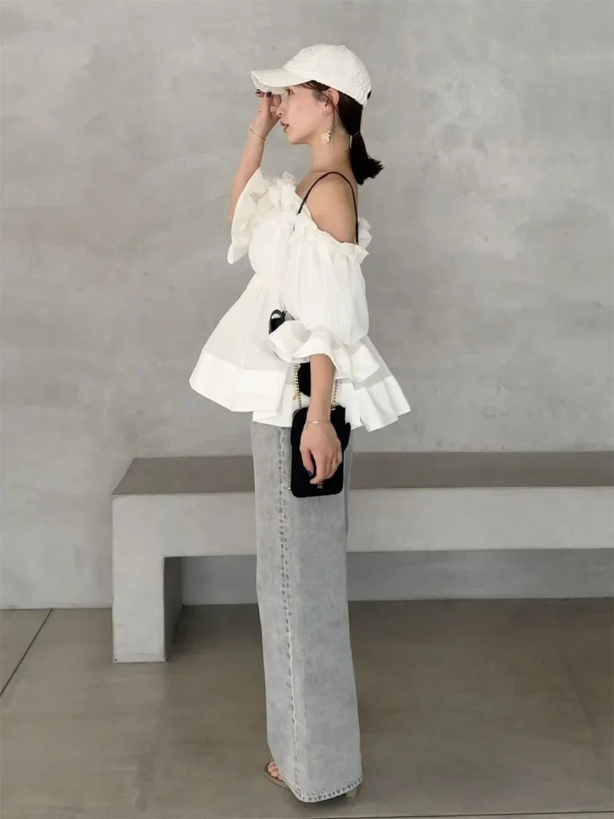Gathered Frill Tunic Top - Image 10