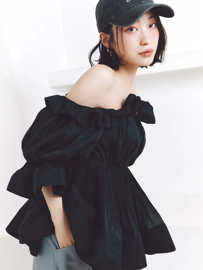 Gathered Frill Tunic Top - Image 4